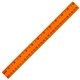 12 Fluorescent Wood Ruler - English Metric Scale