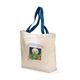 Royal Blue Gemline Colored Handle Tote Bag