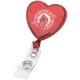Heart Shaped Retractable Badge Reel Holder