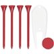 4 Tall Golf Tees /1 Ball Marker /1 Divot Tool Packaged