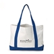 Orangebag 600D Polyester Blue Tote Bag with Front Pocket 4 Gusset