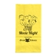 Colored Paper Popcorn Bag with Serrated Cut Top Flexo Ink