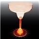12 oz Light Up Standard Stem Plastic Margarita Glass