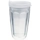 16 oz Thermal Travel Tumbler with White Printed Insert - Plastic