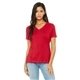 Bella + Canvas Ladies Relaxed Jersey V - Neck T - Shirt - 6405