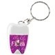 Bulk Promotional Tooth Shaped Dental Floss With Key Chain