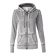 J. America - Womens Zen Fleece Full - Zip Hooded Sweatshirt