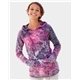 MV Sport - Womens Courtney Burnout V - Notch Hooded Sweatshirt