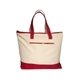 Zippered Cotton Boat Tote Bag