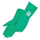Green Nitrile Unsupported Flock Lined Glove