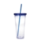 Clear Tumbler with Colored Lid - 24 oz