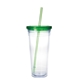 Clear Tumbler with Colored Lid - 24 oz