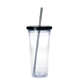 Clear Tumbler with Colored Lid - 24 oz