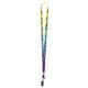1/2 Textured Polyester Multi - Color Sublimation Lanyard