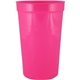 22 oz Smooth Walled Plastic Stadium Cup with Automated Silkscreen Imprint