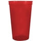 22 oz Smooth Walled Plastic Stadium Cup with Automated Silkscreen Imprint