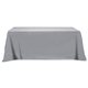 Flat Poly / Cotton 3- sided Table Cover - fits 8 standard table