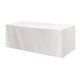 Fitted Poly / Cotton 3- sided Table Cover - fits 8 standard table