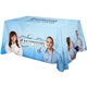 Polyester Digital Direct Print Table Cover 3 sided, 6 foot