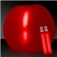 24 Inch Inflatable Beach Ball with two 6 Inch Glow Sticks - Red