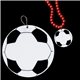 2 1/2 Plastic Medallions for Mardi Gras Bead Necklaces - Soccer Ball