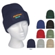 Patch Knit Beanie With Cuff