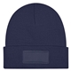 Patch Knit Beanie With Cuff