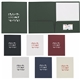 9-5/8w x 11-3/4h Linen Paper Folder with Card Slot