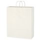 Kraft Paper White Shopping Bag - 16 x 19
