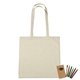 100 Cotton Coloring Tote Bag With Crayons