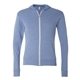 BELLA + CANVAS - Triblend Lightweight Full - Zip Hooded Long Sleeve Tee