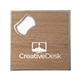 Wooden Coaster with Bottle Opener