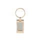 Sterling Silver Plated Rectangle Keyring