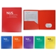 8.5 x 11 2 Vinyl Pocket Folders with Card Slot