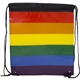 Jumbo Rainbow Backpack with Drawstring Closure