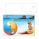 Post Card With Full - Color Beach Ball Luggage Tag
