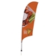 Promotional 10.5' Value Razor Flag Sail Sign Kit (Single-Sided with Ground Spike)