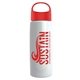 26 oz Metalike Flair Bottle With Oval Crest Lid