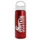 26 oz Metalike Flair Bottle With Oval Crest Lid