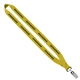 3/4 Economy Polyester Lanyard with Sewn Silver Tone Metal Bulldog Clip