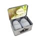 Retro Lunchbox + Double 10 oz Stemless Wine Glass In Vacuum Formed Insert