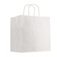 Kraft Paper White Shopping Bag - 10 x 10
