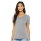 BELLA + CANVAS - Womens Relaxed Heather CVC V - Neck Tee