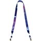 3/4 Heavy Weight Satin Lanyard With Double Bulldog Clips