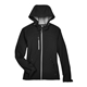 North End Ladies Prospect Two - Layer Fleece Bonded Soft Shell Hooded Jacket