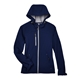 North End Ladies Prospect Two - Layer Fleece Bonded Soft Shell Hooded Jacket