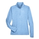 UltraClub - Womens Cool Dry Heathered Performance Quarter - Zip Pullover