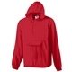 Augusta Sportswear Hooded Nylon Half Zip Pullover Pouch Jacket