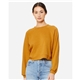 BELLA + CANVAS - Womens Crop Raglan Fleece Crewneck Sweatshirt