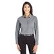 Devon Jones CrownLux Performance(R)Ladies Tonal Mini Check Woven Shirt